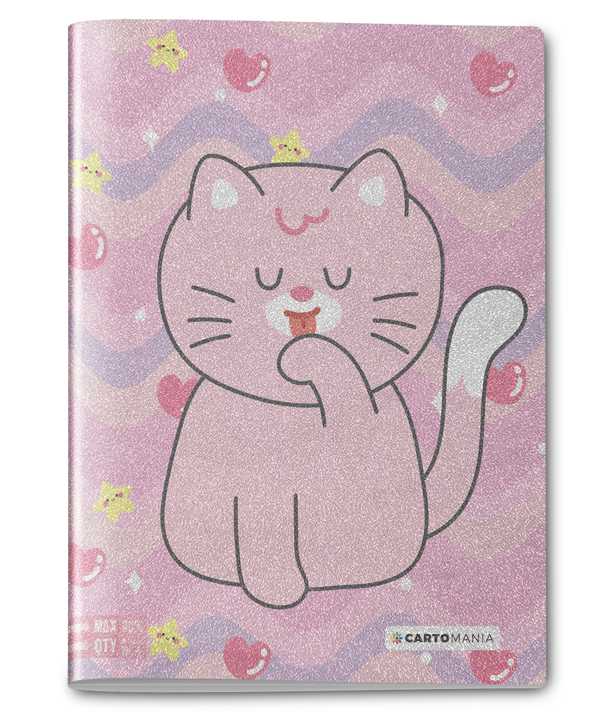 QUADERNO MAXI GLITTERATO GATTO