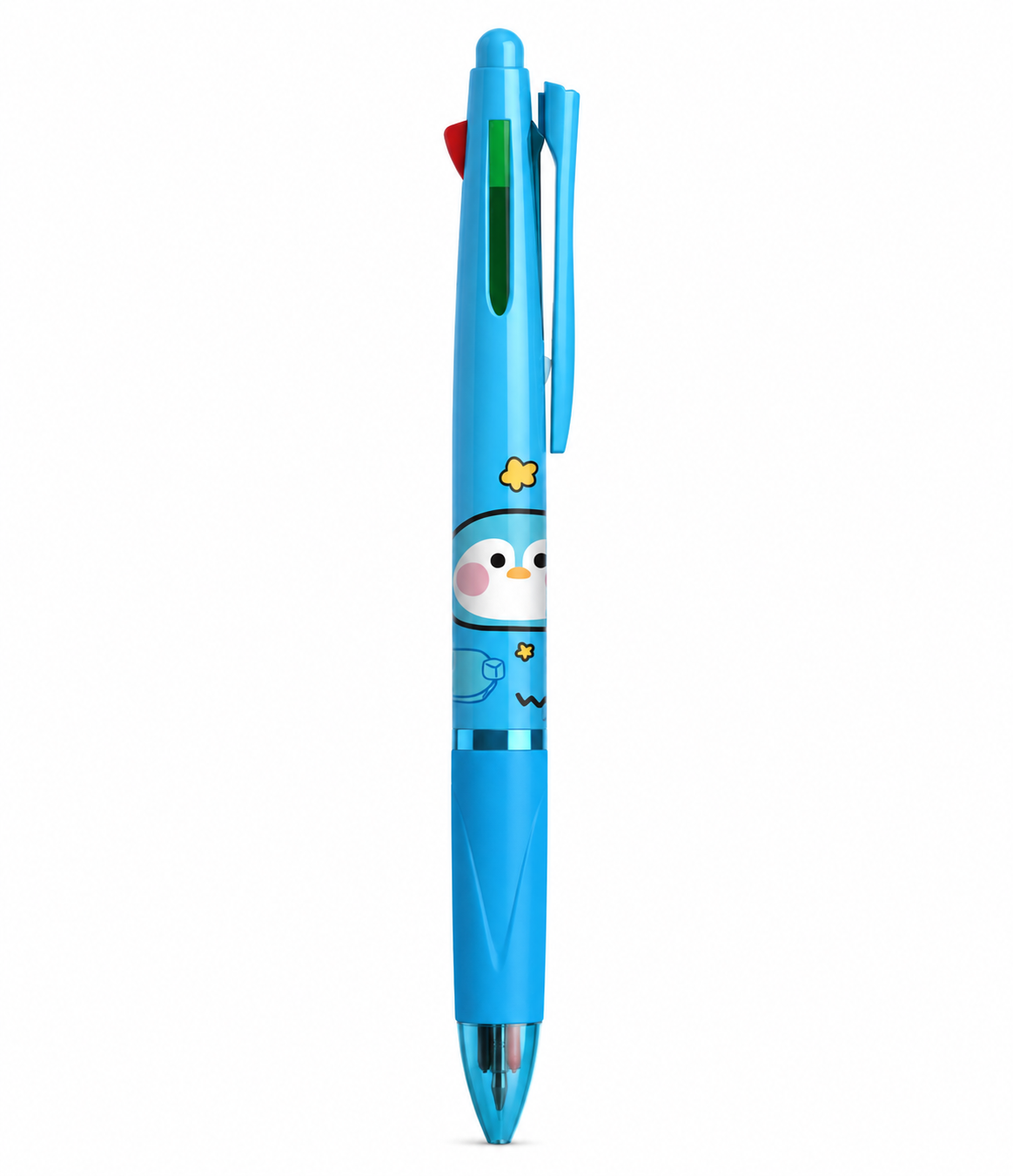 PENNA MULTICOLOR CANCELLABILE PINGUINO