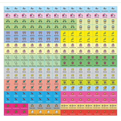 CALENDARIO FAMIGLIA SETTIMANALE 2026