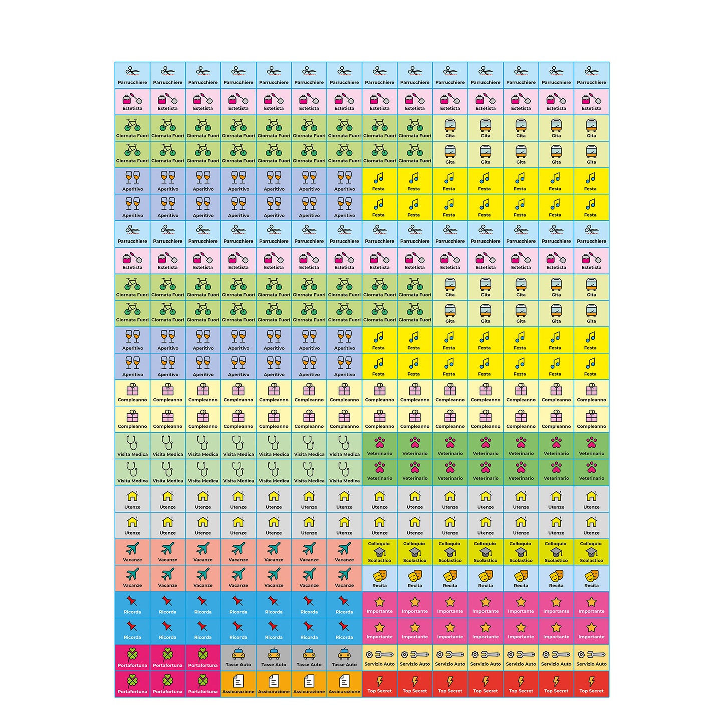 CALENDARIO FAMIGLIA MENSILE 2026
