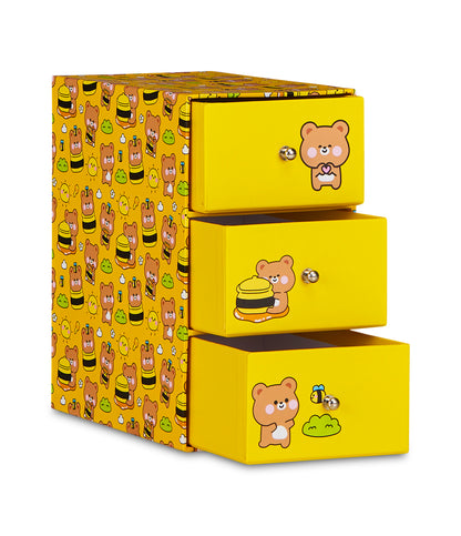 COFANETTO A TRE CASSETTI ANIMAL