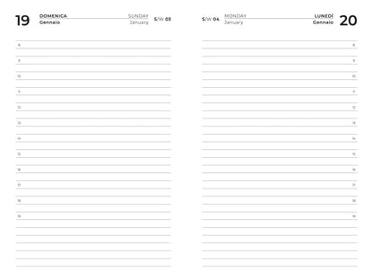 AGENDA ELEGANT GIORNALIERA M