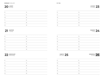 AGENDA FANTASIZE BLOOMING SETTIMANALE M