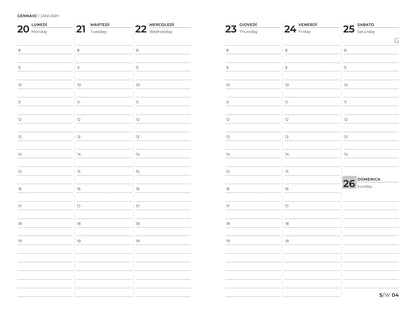 AGENDA EASY WIRE SETTIMANALE L