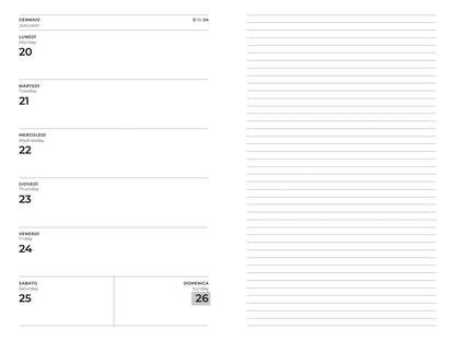 AGENDA ESSENTIAL SETTIMANALE S